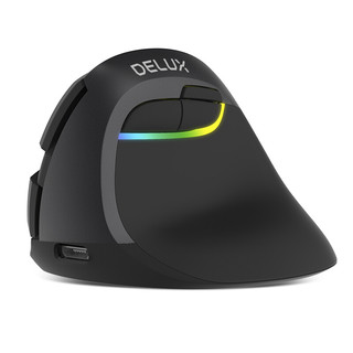 DeLUX 多彩 M618mini 2.4G蓝牙 双模无线鼠标 2400DPI RGB