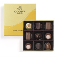 GODIVA 歌帝梵 金装巧克力礼盒 9颗 100g