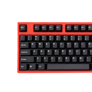 Leopold 利奥博德 FC750R PD版 87键 有线机械键盘 侧刻 赤色 Cherry红轴 无光