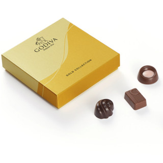 GODIVA 歌帝梵 金装巧克力礼盒 9颗 100g