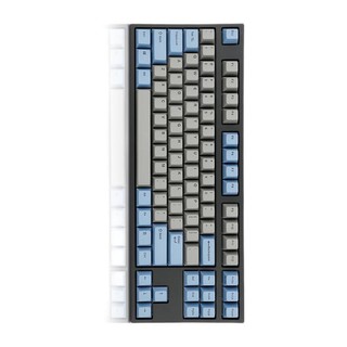 Leopold 利奥博德 FC750R PD版 87键 有线机械键盘 灰蓝 Cherry银轴 无光