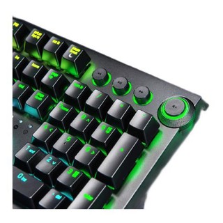 RAZER 雷蛇 黑寡妇蜘蛛精英版 104键 有线机械键盘 黑色 雷蛇绿轴 RGB
