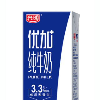 Bright 光明 优加 3.3g乳蛋白 纯牛奶 250ml*12盒 礼盒装