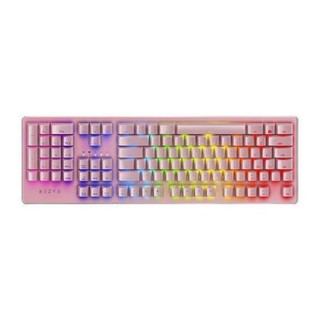 RAZER 雷蛇 猎魂光蛛粉晶版 104键 有线机械键盘 粉色 雷蛇红轴（线性光轴） RGB