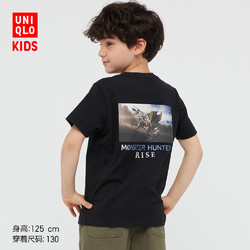 UNIQLO 优衣库 儿童短袖UT怪物猎人崛起T恤