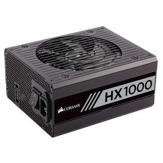 美商海盗船 额定1000W HX1000 台式机电源（80PLUS白金牌/主动式PFC/全模组）