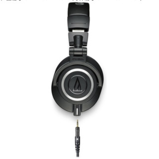 audio-technica 铁三角 ATH-M50X 耳罩式头戴式有线耳机 黑色 3.5mm