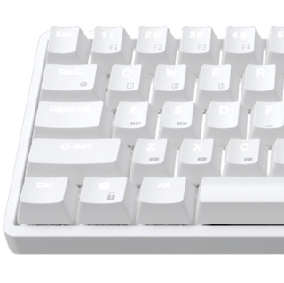 RK RK836 71键 蓝牙双模有线机械键盘 白色 国产青轴 单光