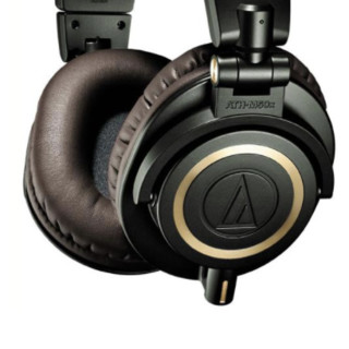 audio-technica 铁三角 ATH-M50X 耳罩式头戴式有线耳机 深绿色 3.5mm 捆绑套餐