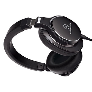 audio-technica 铁三角 ATH-MSR7NC 耳罩式头戴式动圈有线耳机 黑色 3.5mm