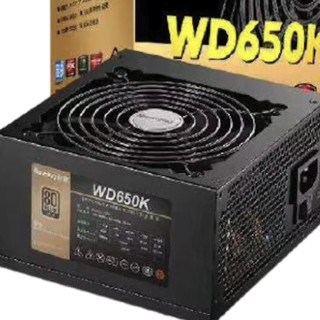 Huntkey 航嘉 WD畅销游戏系列 WD650K 金牌（90%）非模组ATX电源 650W