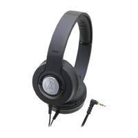 audio-technica 铁三角 ATH-WS33X 耳罩式头戴式有线耳机 黑色 3.5mm
