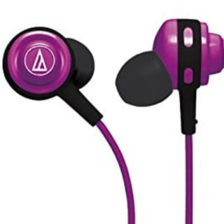 audio-technica 铁三角 ATHCOR150PL 入耳式有线耳机 紫色 3.5mm