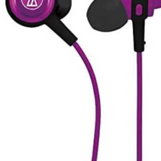 audio-technica 铁三角 ATHCOR150PL 入耳式有线耳机 紫色 3.5mm