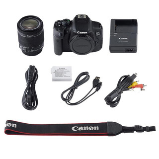 Canon 佳能 EOS 700D APS-C画幅 数码单反相机 黑色 18-55mm F3.5 单镜头套机