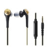 audio-technica 铁三角 ATH-CKS550iS 入耳式动圈有线耳机 金色 3.5mm