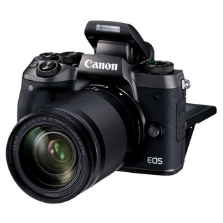 Canon 佳能 EOS M5 APS-C画幅 微单相机 黑色 EF-M 18-150mm F3.5 IS STM 变焦镜头 单头套机