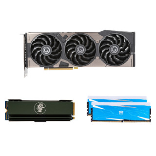 GALAXY 影驰 GeForce RTX 3070 黑将 显卡 8GB+擎 256GB SSD+Gamer Blue 2666 8GBx2