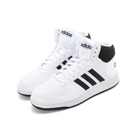 adidas NEO Hoops 2. 0 Mid 男子休闲运动鞋 BB7208 白黑 42