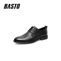 BASTO 百思图 2021春季新款复古英伦风商务布洛克鞋男休闲皮鞋35122AM1