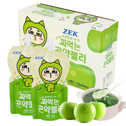 ZEK 魔芋蒟蒻吸吸果冻青苹果味马来西亚进口休闲零食130g*9袋