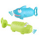 KIDNOAM 儿童洗澡戏水玩具 2只装 鲨鱼+鳄鱼
