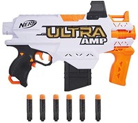 Hasbro 孩之宝 N Amp 电动玩具枪,夹子,6,兼容 Nerf Ultra Darts, Multi