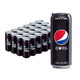 PLUS会员：PEPSI 百事 可乐 无糖黑罐碳酸饮料 细长罐 330ml*24罐