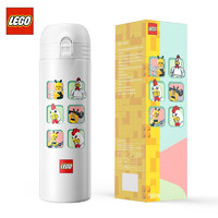 LEGO 乐高 儿童保温水杯 表情头像 白色 500ml