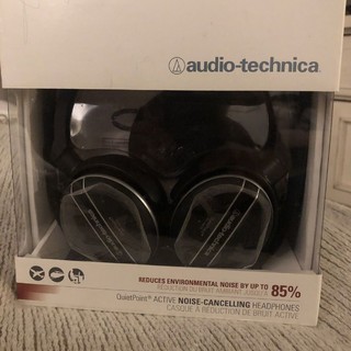 audio-technica 铁三角 ATH-ANC27x 耳罩式头戴式降噪蓝牙耳机 黑色