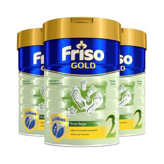 Friso 美素佳儿 金装系列 较大婴儿奶粉 新加坡版 2段 900g*3罐