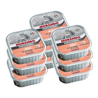 MORANDO 莫兰朵 茉兰朵（Morando）猫主食罐头 猫餐盒 专业系列 含三文鱼肉泥 100g*10盒