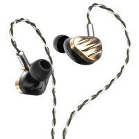 BGVP NS9 入耳式挂耳式圈铁有线耳机 黑金色 3.5mm