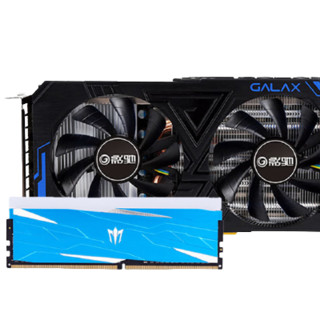 GALAXY 影驰 GeForce GTX 1660 6G 大将 显卡 6GB 黑色+Gamer Blue 内存