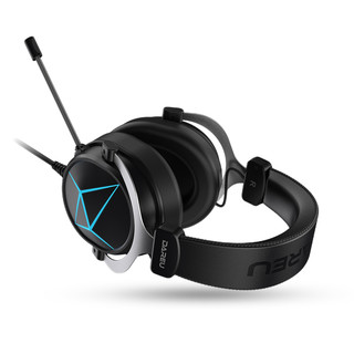 Dareu 达尔优 EH722 蓝光版 耳罩式头戴式有线耳机 黑色 USB口