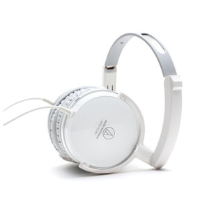 audio-technica 铁三角 ATH-FC707 耳罩式头戴式动圈有线耳机 白色 3.5mm