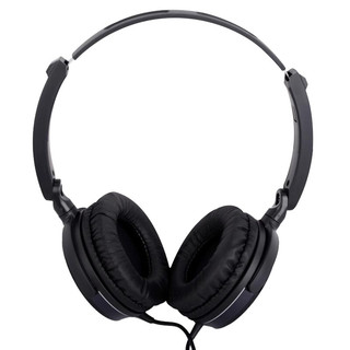 audio-technica 铁三角 ATH-FC707 耳罩式头戴式动圈有线耳机 黑色 3.5mm