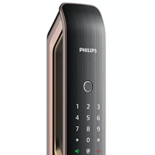 PHILIPS 飞利浦 9200 全自动推拉式指纹锁 红古铜