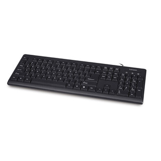 Lenovo 联想 K4800S 104键 有线薄膜键盘 黑色 无光