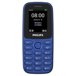 PHILIPS 飞利浦 E102A 移动联通版 2G手机 宝石蓝