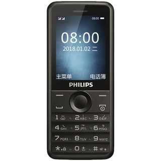 PHILIPS 飞利浦 E103 移动联通版 2G手机 陨石黑