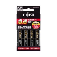 FUJITSU 富士通 FCT344ACHFX 5号充电电池 1.2V 2450mAh 4粒+充电器