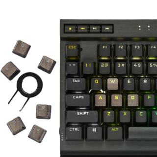 USCORSAIR 美商海盗船 K70 108键 有线机械键盘 黑色 Cherry银轴 RGB