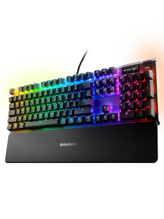 Steelseries 赛睿 APEX 7 104键 有线机械键盘 黑色 赛睿QX2红轴 RGB