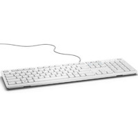 DELL 戴尔 KB216 104键 有线薄膜键盘 白色