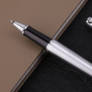 PARKER 派克 Urban都市系列 拔帽签字笔 金属银白夹 0.7mm 单支装