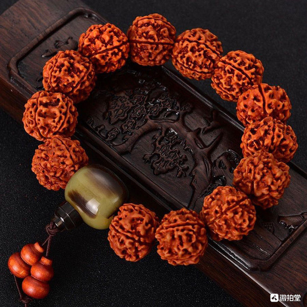 夹珠尼泊尔金刚手串约20mm13颗大气精美手串时尚潮流文玩