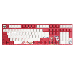 VARMILO 阿米洛 VA108 108键 有线静电容V2键盘 锦鲤娘 Cherry红轴 无光