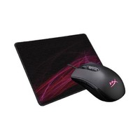 极度未知HYPERX 脉冲 鼠标 黑色+鼠标垫 黑色