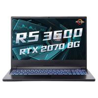Hasee 神舟 战神 A7000 15.6英寸 游戏本 黑色(锐龙R5-3600、RTX 2070 8G、8GB、512GB SSD、1080P、IPS、144HZ、CNH5S)